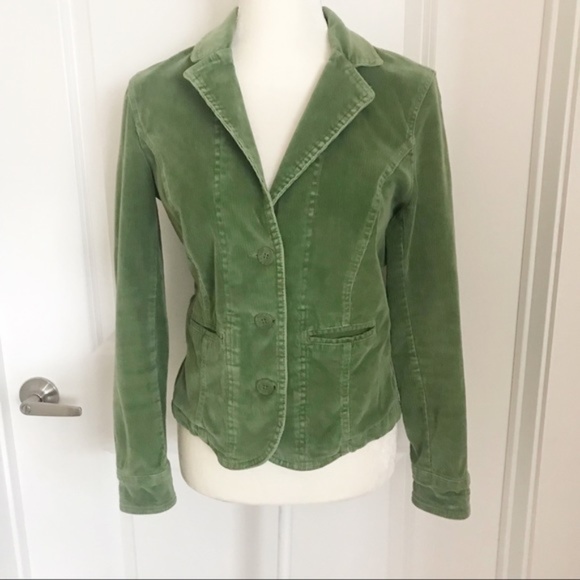 St. John's Bay Jackets & Blazers - St. John’s Bay | Stretch Green Corduroy Blazer M